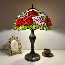 Bordlampe i Tiffany-Stil...