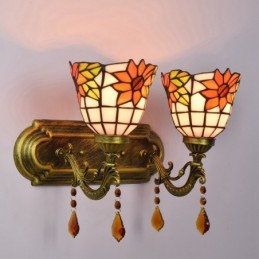 Vegglampe i Tiffany-Stil...