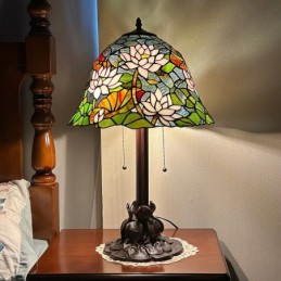 Bordlampe i Tiffany-Stil...