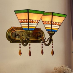 Vegglampe i Tiffany-Stil...