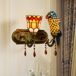 Vegglampe i Tiffany-Stil...