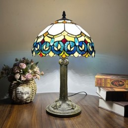 Bordlampe i Tiffany-Stil...