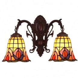 Vegglampe i Tiffany-Stil...