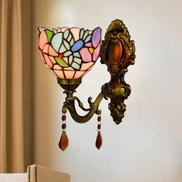 Vegglampe i Tiffany-Stil...