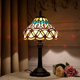 Bordlampe i Tiffany-Stil...