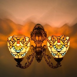 Vegglampe i Tiffany-Stil...