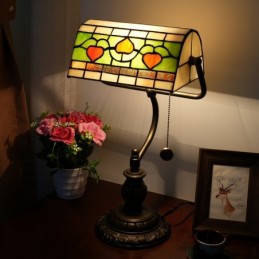 Bordlampe i Tiffany-Stil...
