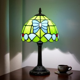 Bordlampe i Tiffany-Stil...
