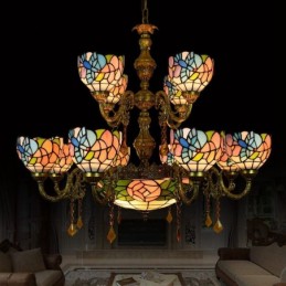 Pendellampe i Tiffany-Stil...