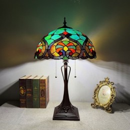 Bordlampe i Tiffany-Stil...