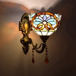 Vegglampe i Tiffany-Stil...