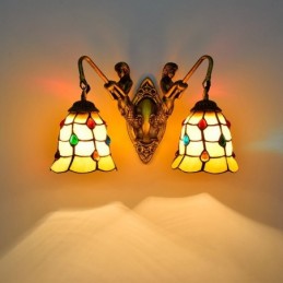 Vegglampe i Tiffany-Stil...