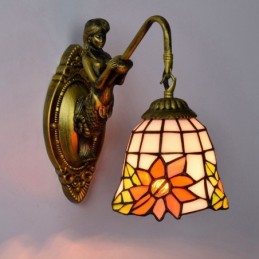 Vegglampe i Tiffany-Stil...
