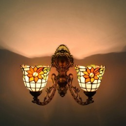 Vegglampe i Tiffany-Stil...