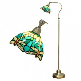 Gulvlampe i Tiffany-Stil...