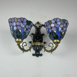 Vegglampe i Tiffany-Stil...