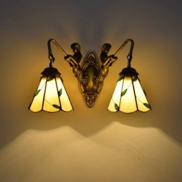 Vegglampe i Tiffany-Stil...
