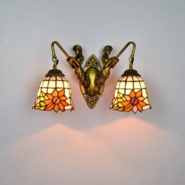 Vegglampe i Tiffany-Stil...