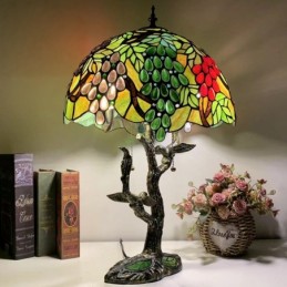 Bordlampe i Tiffany-Stil...