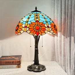 Bordlampe i Tiffany-Stil...