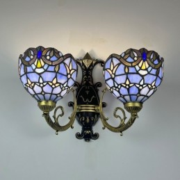Vegglampe i Tiffany-Stil...