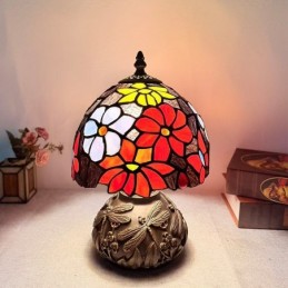 Bordlampe i Tiffany-Stil...