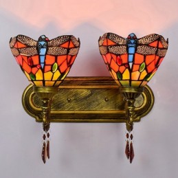 Vegglampe i Tiffany-Stil...