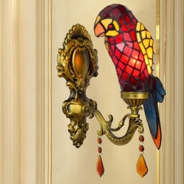 Vegglampe i Tiffany-Stil...