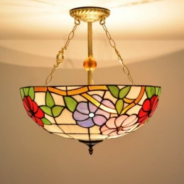 Pendellampe i Tiffany-Stil...
