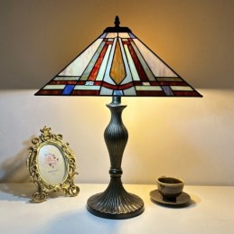 Bordlampe i Tiffany-Stil...