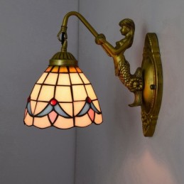 Vegglampe i Tiffany-Stil...