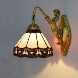 Vegglampe i Tiffany-Stil...