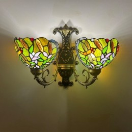 Vegglampe i Tiffany-Stil...