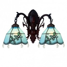Vegglampe i Tiffany-Stil...
