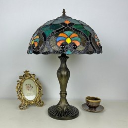Bordlampe i Tiffany-Stil...