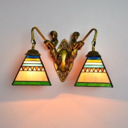 Vegglampe i Tiffany-Stil...