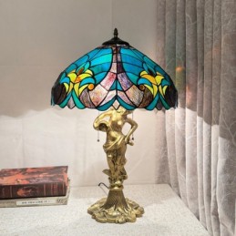 Bordlampe i Tiffany-Stil...