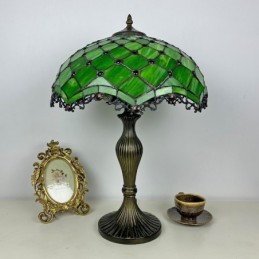 Bordlampe i Tiffany-Stil...