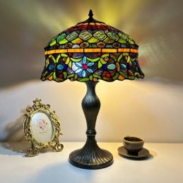 Bordlampe i Tiffany-Stil...