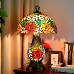 Bordlampe i Tiffany-Stil...