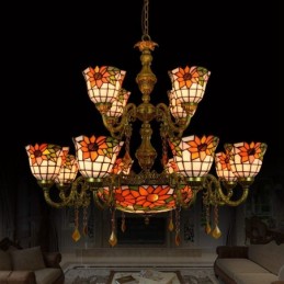 Lysekrone i Tiffany-Stil...