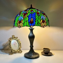 Bordlampe i Tiffany-Stil...