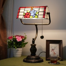 Bordlampe i Tiffany-Stil...