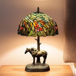 Bordlampe i Tiffany-Stil...