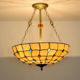 Pendellampe i Tiffany-Stil...