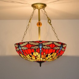 Pendellampe i Tiffany-Stil...
