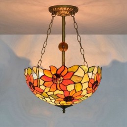 Pendellampe i Tiffany-Stil...
