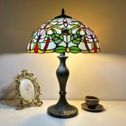 Bordlampe i Tiffany-Stil...