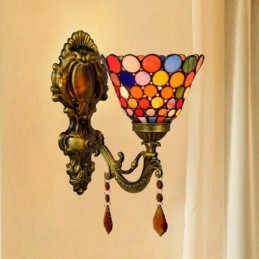 Vegglampe i Tiffany-Stil...