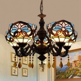 Lysekrone i Tiffany-Stil...